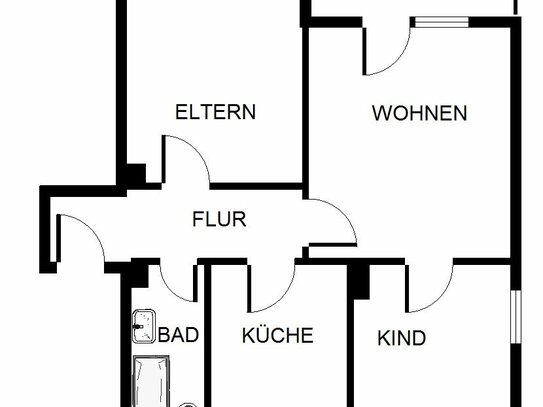 3-Zimmer-Wohnung in Gelsenkirchen Hassel