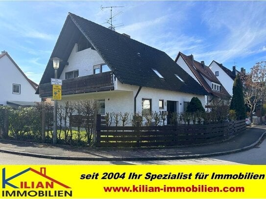 KILIAN IMMOBILIEN! PERFEKTES HAUS MIT 2 WOHNUNGEN MIT 200 M² WFL. IN REDNITZHEMBACH! KELLER * EBK * GARAGE