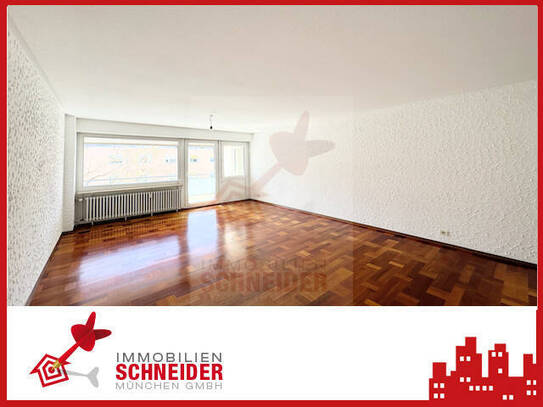 IMMOBILIEN SCHNEIDER - Berg am Laim, bezugsfr. tolle 3 Zimmer Wohnung mit Parkett, EBK und S-Loggia