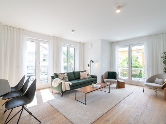 NEUBAU:Elegante 3-Zimmer-Wohnung mit Südbalkon + Dachterrasse