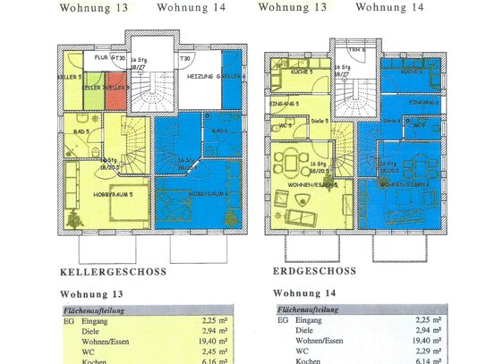 2- Raum -Wohnung mit Balkon zum Verkauf in Weimar - Gaberndorf