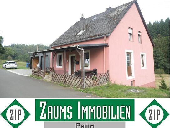 Haus mit 2 Wohnungen á 60 m², Garage und Carport unterkellert, Fernsicht