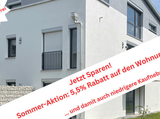 Neubau - Nachhaltig - Zukunftsorientiert: 2-Zi.-Wohnung ca. 81 m², 1.OG m. Süd-Balkon in Germering