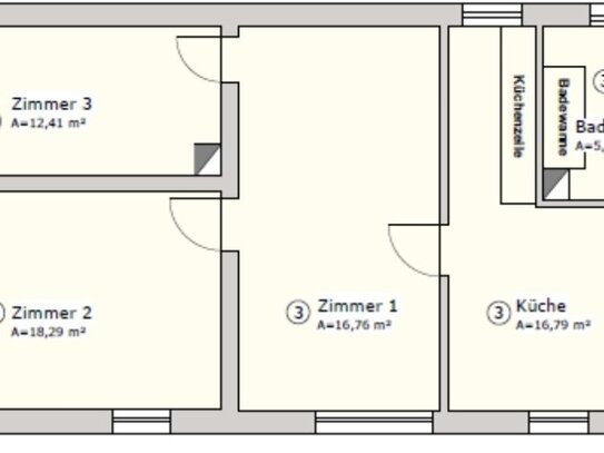 3-Zimmer Wohnung ab 01.11.2024