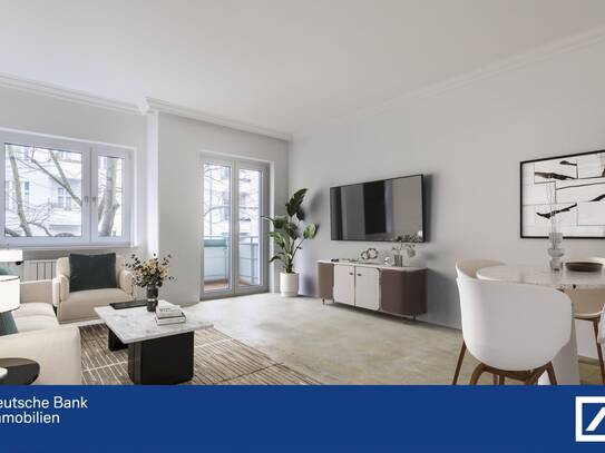 ***Charmante 2-Zimmer-Wohnung mit Balkon*** - in ruhiger Lage von Tempelhof - renovierungsbedürftig