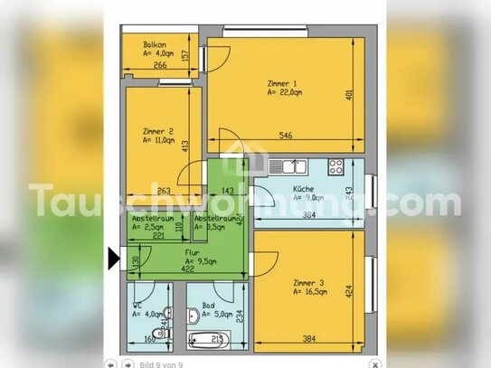 [TAUSCHWOHNUNG] Biete 3 Raum Wohnung in Lichterfelde