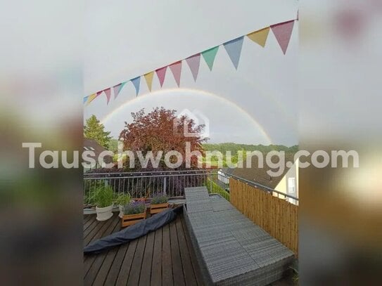 [TAUSCHWOHNUNG] Wunderschöne und helle DG-Wohnung mit großzügiger Terrasse