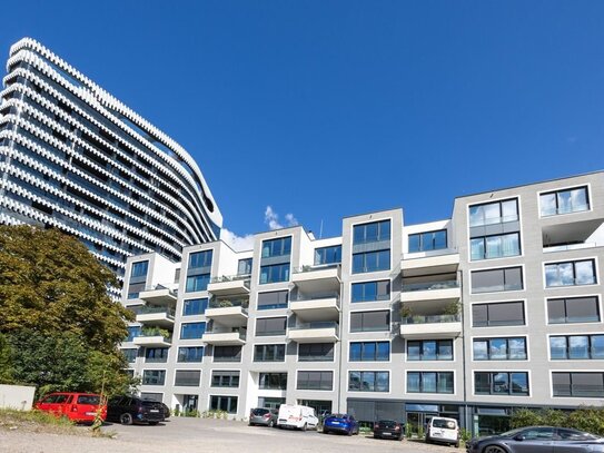 Edle Penthouse-Maisonette-Wohnung mit Panorama-Dachterrasse - Rheinblick/Hafen/Rheinturm/Altstadt