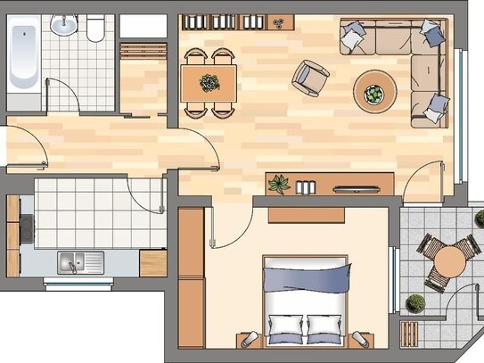 3-Zimmer Wohnung in Dortmund Dorstfeld