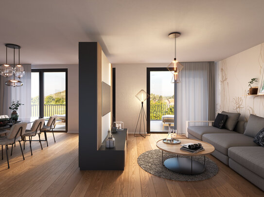 Exklusives Wohnen mit Stil und Ambiente in dieser Penthouse-Wohnung im QUIN!