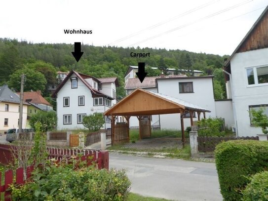 Zweifamilienhaus, auch geeignet zum Umbau als Einfamilienhaus, im unteren Ort von Schwarzburg