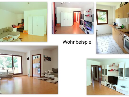 Großzügige 1-Zimmer-Wohnung mit Terrasse- Nähe Zentralklinik