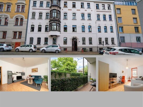 *** In entspannter ruhiger Lage*** Helle & große Hochparterre Wohnung in Leipzig-Plagwitz *** mit Balkon***