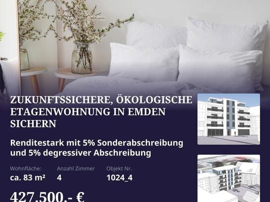 Ob Eigennutzer oder Kapitalanleger: Attraktive Wohnung im 1. OG im Herzen von Emden!