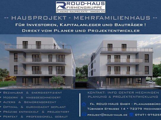 + EXKLUSIVES MEHRFAMILIENHAUS-PROJEKT! +