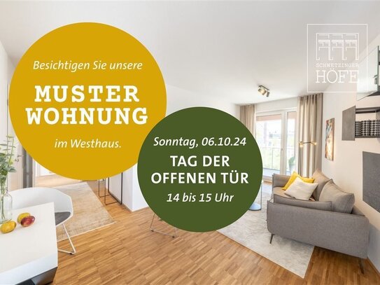 Barrierefreie 3-Zimmer-Neubau-Wohnung im 2. OG mit Loggia-Zugang aus allen Zimmern.