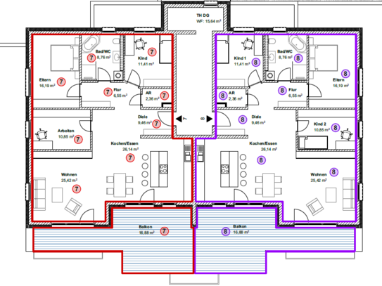 verkauft- exklusive Penthousewohnung mit super Aussicht am Südhang - Neubau