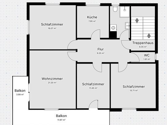 Erstbezug nach Sanierung mit Balko: schöne 4-Zimmer-Wohnung in Wiernsheim/Pinache