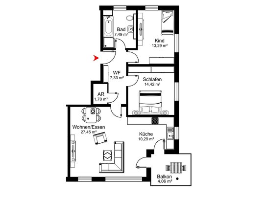 F&D | Scheffelstraße - Wohnung 11 - Haus 2