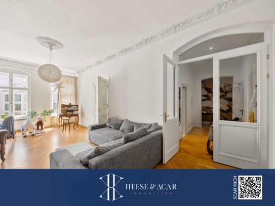 Stylish residential gem in Prenzlauer Berg: 5 rooms, 171.79 sqm, balcony, direct elevator, garden