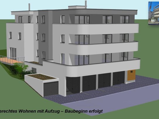 Barrierearme, seniorengerechte & lichtdurchflutete Wohnung / 5-Familienhaus mit Aufzug in Südhanglage in Kirchberg