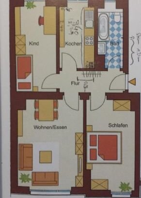 3-Zimmer-Wohnung in Grombühl