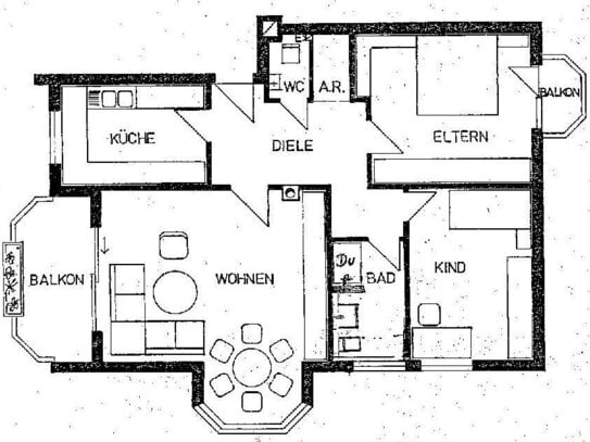 vollständig renovierte, sonnige 3-Zi-Wohnung im EG - zentrumsnah