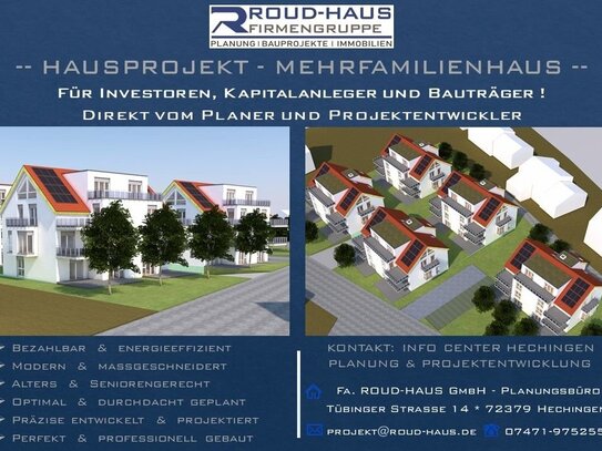 + EXKLUSIVES MEHRFAMILIENHAUS-PROJEKT! +