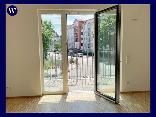 KLEIN + FEIN + NEU: 1-Zimmer-Apartment mit Süd-West-Balkon, Einbauküche und modernem Duschbad