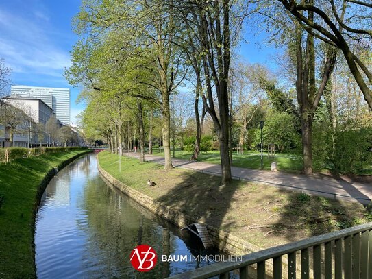 Wohntraum am Malkastenpark! Luxuriös ausgestattete Etagenwohnung in stilvollem Stadtpalais mit denkmalgeschützter Fassa…