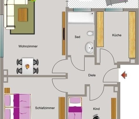 3-Zimmer-Wohnung in Neukirchen-Vluyn Neukirchen