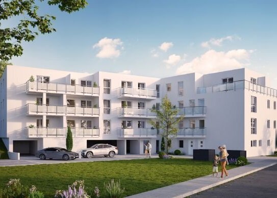 2 Zimmer Neubau Wohnung mit Balkon KfW Effizienzhaus 40 mit QNG Zertifikat- Baubeginn ist erfolgt-