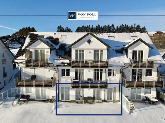 Terrassenwohnung mit Panoramablick im Skidorf Neuastenberg