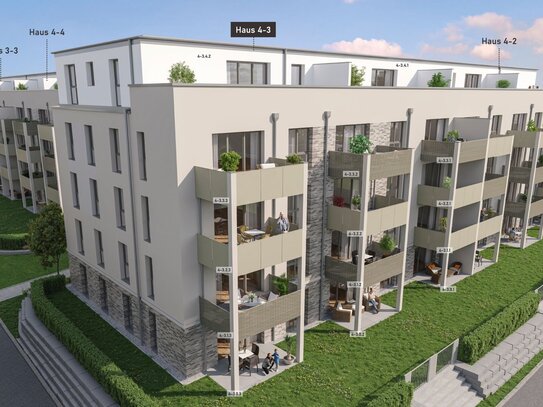 Schon ab Herbst 2025 einziehen! Exklusive 3-Zimmer-Penthouse inkl. Dachterrasse (KfW40-NH)