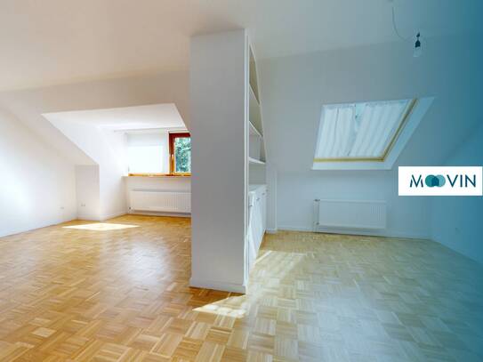 ++ Besondere 2-Zimmer-Dachgeschosswohnung mit Einbauküche, Mosaikparkett und viel Tageslicht ++
