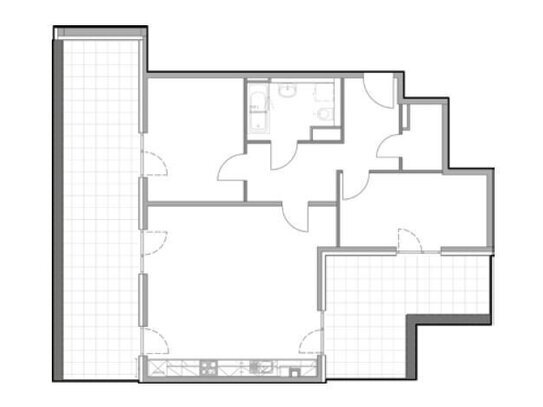 Große 3-Zimmer-Dachgeschosswohnung mit 2 Terrassen - Erstbezug im Neubauobjekt - Bitte alle Hinweise lesen!