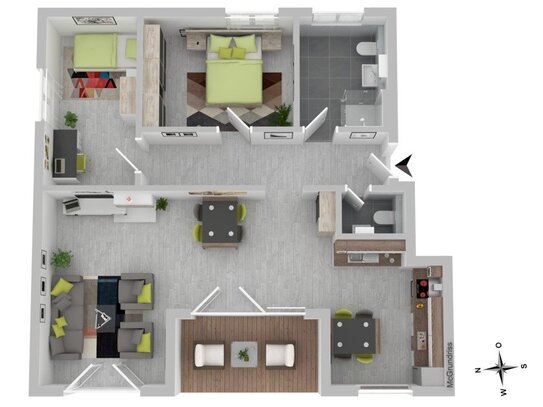 URBAN LIVING - Wohnen in der Karlsvorstadt in Öhringen Wohnung Nr. 3 im Haus A - 1. OG