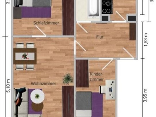 3-Zimmer-Wohnung in Friedrichshain