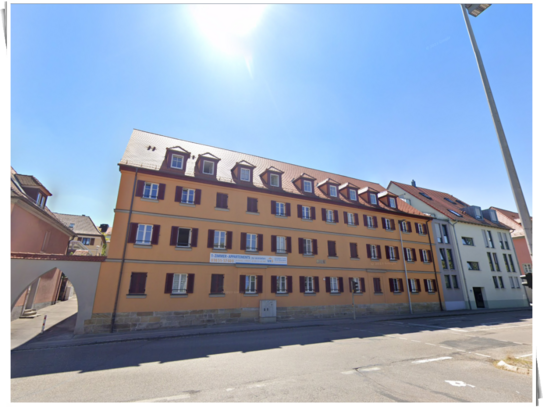 Modernes, möbliertes Studenten-Appartement Nr. 9 mit Einbauküche und Terrasse nahe der Hochschule Ansbach