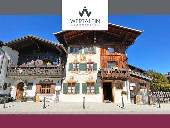Bauernhaus in historischem Viertel von Garmisch