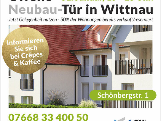 Naturnahes Wohnglück in Wittnau - Neubauwohnung EG.W4 mit Garten