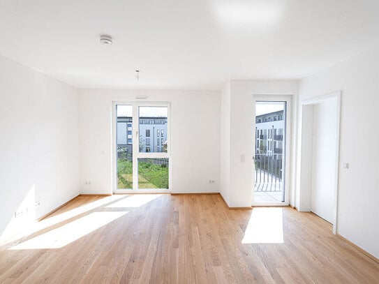 2-Zimmer-Wohnung mit großräumigem Wohnbereich und geräumigem Balkon