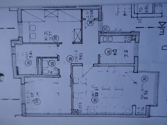 3-Zimmerwohnung mit Balkon Germering Nähe Stadthalle, ruhige Lage