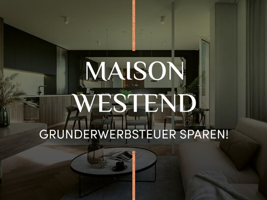 Neubau in Westend: Lichterfüllte 3-Zimmer-Wohnung mit zwei Balkonen