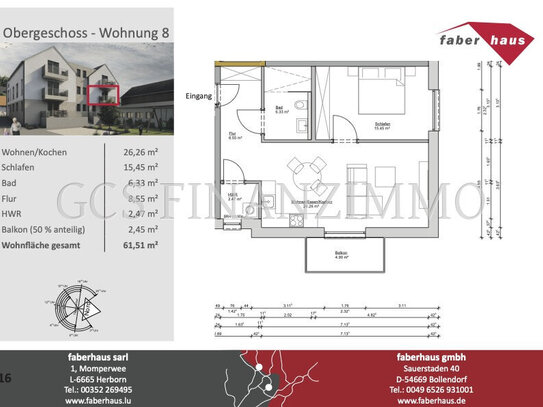 Hochwertige Neubauwohnung in Kordel, KfW 40 EE und ISB förderfähig, provisionsfrei