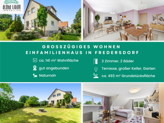 Sonnige Lebensfreude: Geräumiges Einfamilienhaus mit Terrasse, Garten & großem Keller in Fredersdorf