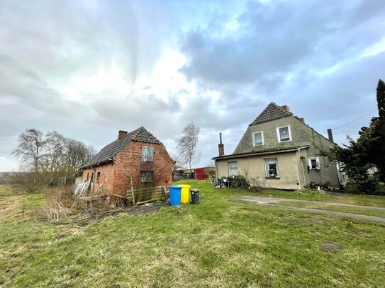 Biendorf OT Uhlenbrook - Sanierungsbedüftige und erweiterbare Doppelhaushälfte inmitten purer Idylle