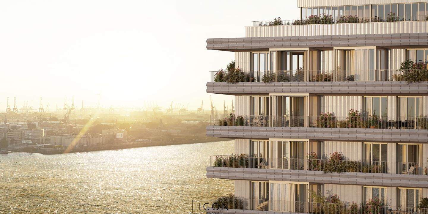 3 Zimmer mit Wasserblick - Baakenhafen trifft City-Panorama