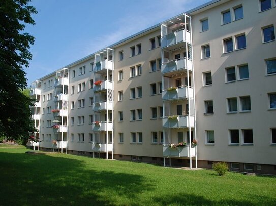 3-Raum-Wohnung mit Balkon und den Spielplatz im Wohnumfeld