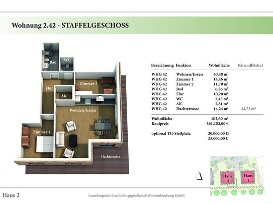 3 Zimmer STG Neubau-Eigentumswohnung 2.42